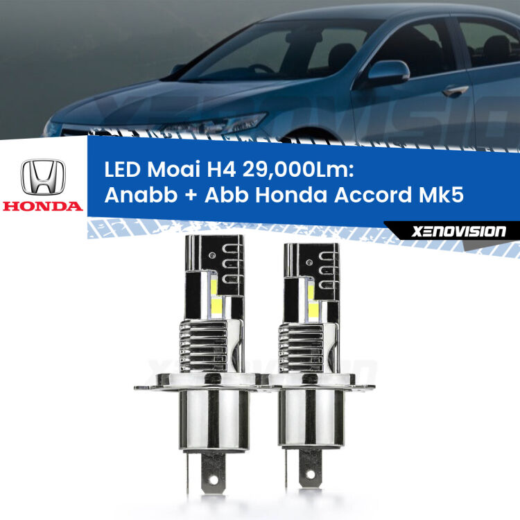 0 Anabbaglianti LED H4 29,000Lm per Honda Accord Mk5 1993 - 1996 <strong>Kit Anabbaglianti LED per Honda Accord</strong> Mk5 1993 - 1996</strong>: 29.000Lumen, canbus, fatti per durare. Qualità Massima Garantita.