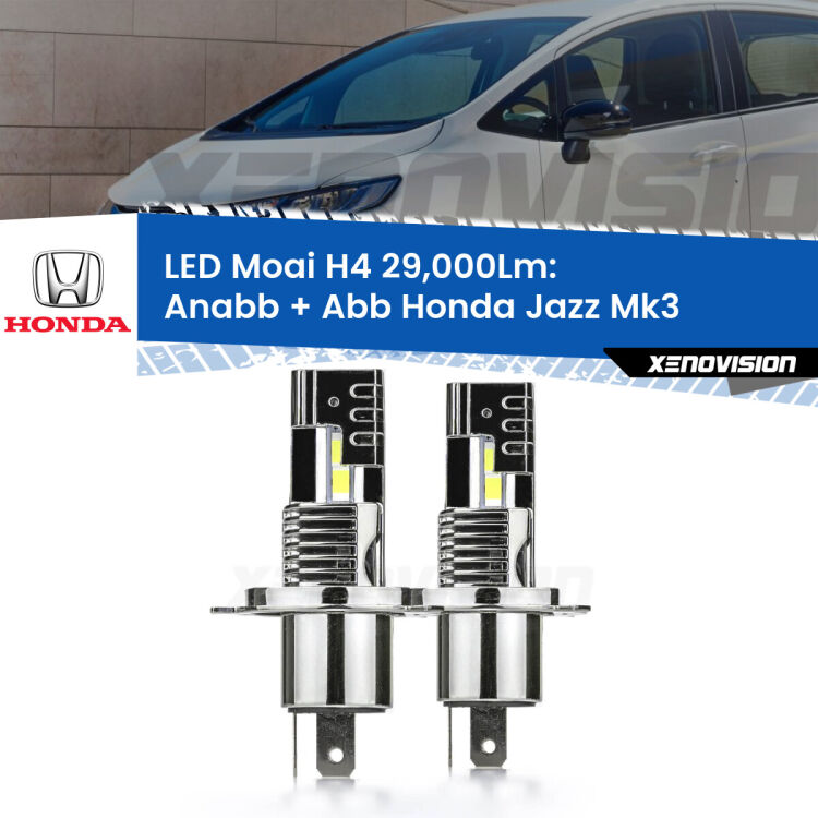 Anabbaglianti LED H4 29,000Lm per Honda Jazz Mk3 2008 - 2012 <strong>Kit Anabbaglianti LED per Honda Jazz</strong> Mk3 2008 - 2012</strong>: 29.000Lumen, canbus, fatti per durare. Qualità Massima Garantita.