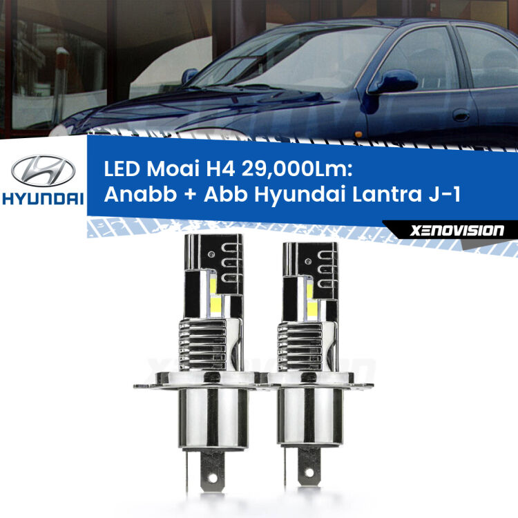 Anabbaglianti LED H4 29,000Lm per Hyundai Lantra J-1 1990 - 1995 <strong>Kit Anabbaglianti LED per Hyundai Lantra</strong> J-1 1990 - 1995</strong>: 29.000Lumen, canbus, fatti per durare. Qualità Massima Garantita.