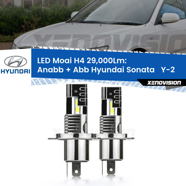 Anabbaglianti LED H4 29,000Lm per Hyundai Sonata   Y-2 1988 - 1993 <strong>Kit Anabbaglianti LED per Hyundai Sonata  </strong> Y-2 1988 - 1993</strong>: 29.000Lumen, canbus, fatti per durare. Qualità Massima Garantita.