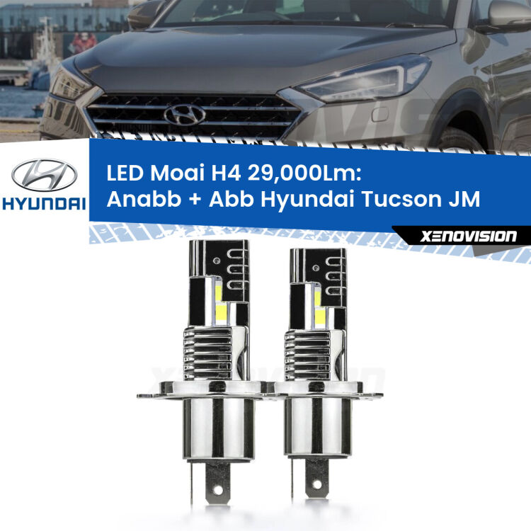 0 Anabbaglianti LED H4 29,000Lm per Hyundai Tucson JM prima serie <strong>Kit Anabbaglianti LED per Hyundai Tucson</strong> JM prima serie</strong>: 29.000Lumen, canbus, fatti per durare. Qualità Massima Garantita.