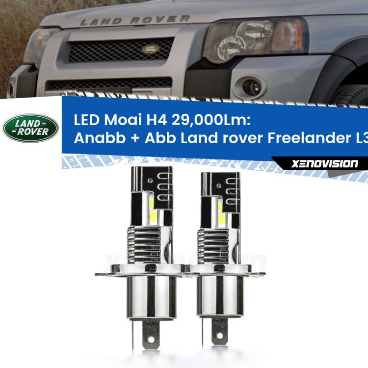 Anabbaglianti LED H4 29,000Lm per Land rover Freelander L314 a parabola singola <strong>Kit Anabbaglianti LED per Land rover Freelander</strong> L314 a parabola singola</strong>: 29.000Lumen, canbus, fatti per durare. Qualità Massima Garantita.