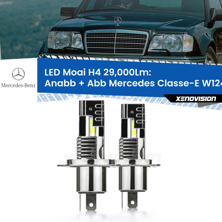 Anabbaglianti LED H4 29,000Lm per Mercedes Classe-E W124 1993 - 1995 <strong>Kit Anabbaglianti LED per Mercedes Classe-E</strong> W124 1993 - 1995</strong>: 29.000Lumen, canbus, fatti per durare. Qualità Massima Garantita.