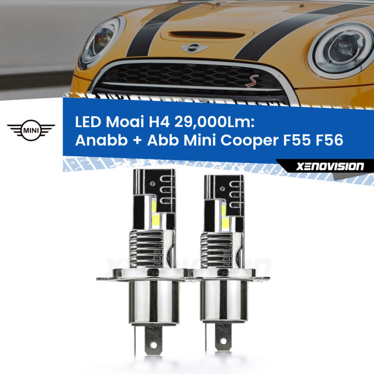 0 Anabbaglianti LED H4 29,000Lm per Mini Cooper F55 F56 2013 - 2017 <strong>Kit Anabbaglianti LED per Mini Cooper</strong> F55 F56 2013 - 2017</strong>: 29.000Lumen, canbus, fatti per durare. Qualità Massima Garantita.