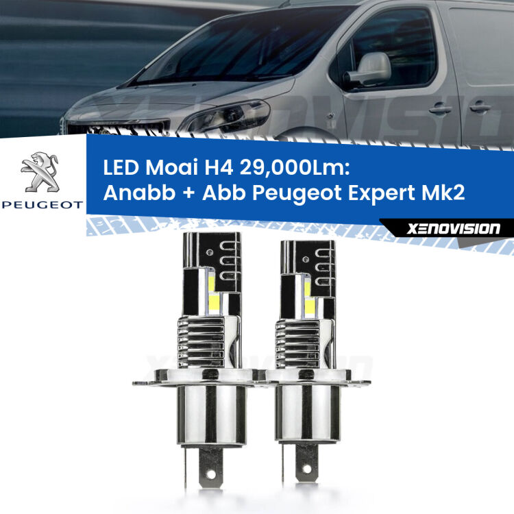 0 Anabbaglianti LED H4 29,000Lm per Peugeot Expert Mk2 2007 - 2015 <strong>Kit Anabbaglianti LED per Peugeot Expert</strong> Mk2 2007 - 2015</strong>: 29.000Lumen, canbus, fatti per durare. Qualità Massima Garantita.