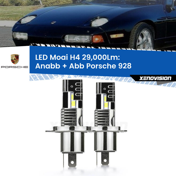 Anabbaglianti LED H4 29,000Lm per Porsche 928  1977 - 1995 <strong>Kit Anabbaglianti LED per Porsche 928</strong>  1977 - 1995</strong>: 29.000Lumen, canbus, fatti per durare. Qualità Massima Garantita.