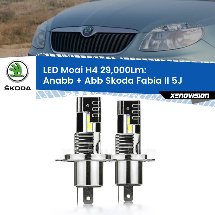 0 Anabbaglianti LED H4 29,000Lm per Skoda Fabia II 5J fari a parabola <strong>Kit Anabbaglianti LED per Skoda Fabia II</strong> 5J fari a parabola</strong>: 29.000Lumen, canbus, fatti per durare. Qualità Massima Garantita.