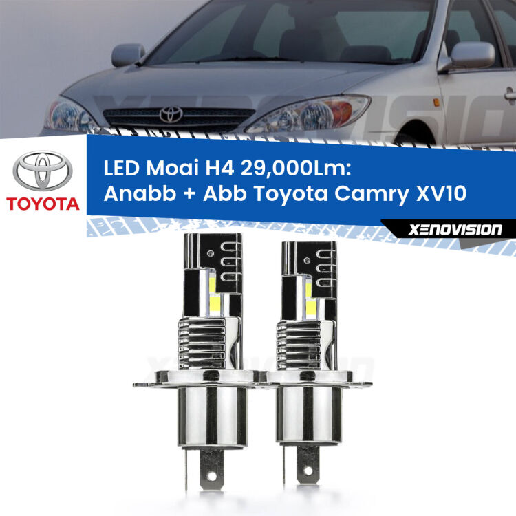 0 Anabbaglianti LED H4 29,000Lm per Toyota Camry XV10 1991 - 1996 <strong>Kit Anabbaglianti LED per Toyota Camry</strong> XV10 1991 - 1996</strong>: 29.000Lumen, canbus, fatti per durare. Qualità Massima Garantita.