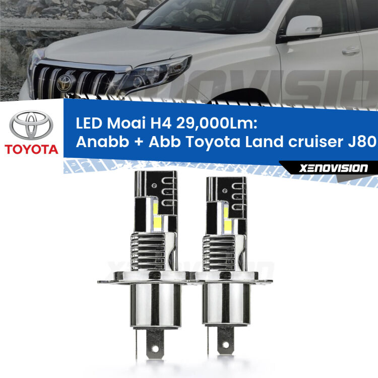 Anabbaglianti LED H4 29,000Lm per Toyota Land cruiser J80 1990 - 1997 <strong>Kit Anabbaglianti LED per Toyota Land cruiser</strong> J80 1990 - 1997</strong>: 29.000Lumen, canbus, fatti per durare. Qualità Massima Garantita.