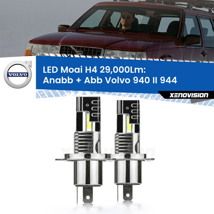 Anabbaglianti LED H4 29,000Lm per Volvo 940 II 944 1994 - 1998 <strong>Kit Anabbaglianti LED per Volvo 940 II</strong> 944 1994 - 1998</strong>: 29.000Lumen, canbus, fatti per durare. Qualità Massima Garantita.