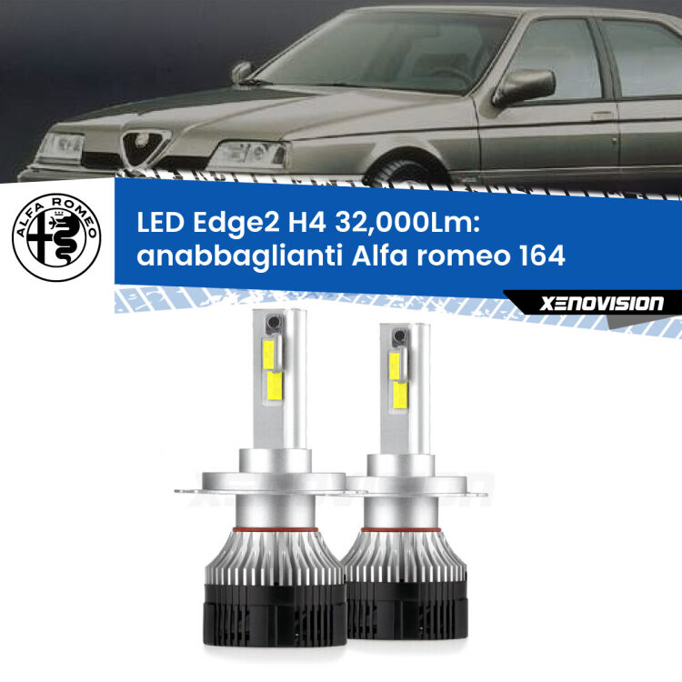 Anabbaglianti LED H4 32,000Lm per Alfa romeo 164  1987 - 1991 <p><strong>Kit anabbaglianti LED H4 per Alfa romeo 164</strong>  1987 - 1991. </strong>Potenza smisurata, taglio di luce perfetto. Super canbus. Qualità Massima.</p>