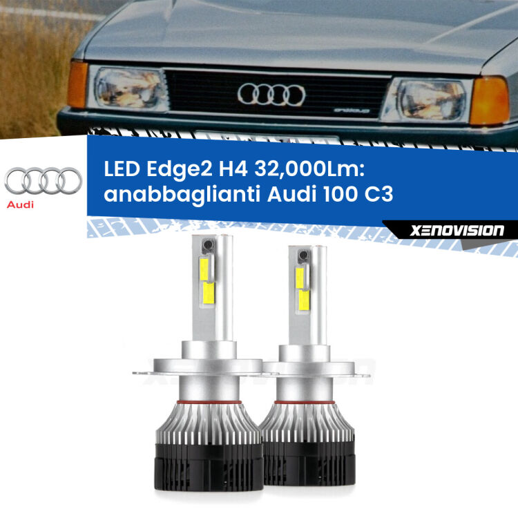 <p><strong>Kit anabbaglianti LED H4 per Audi 100</strong> C3 1982 - 1990. </strong>Potenza smisurata, taglio di luce perfetto. Super canbus. Qualità Massima.</p>