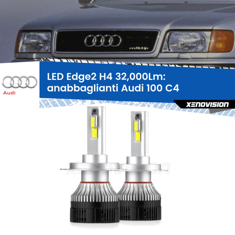 <p><strong>Kit anabbaglianti LED H4 per Audi 100</strong> C4 a parabola singola. </strong>Potenza smisurata, taglio di luce perfetto. Super canbus. Qualità Massima.</p>