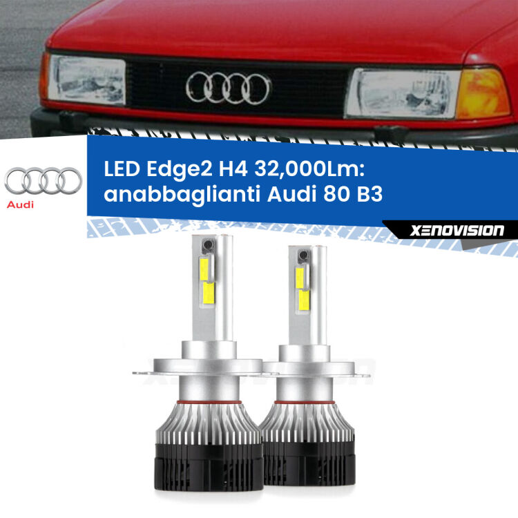 <p><strong>Kit anabbaglianti LED H4 per Audi 80</strong> B3 1986 - 1991. </strong>Potenza smisurata, taglio di luce perfetto. Super canbus. Qualità Massima.</p>