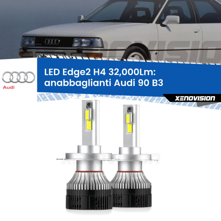 <p><strong>Kit anabbaglianti LED H4 per Audi 90</strong> B3 1987 - 1991. </strong>Potenza smisurata, taglio di luce perfetto. Super canbus. Qualità Massima.</p>