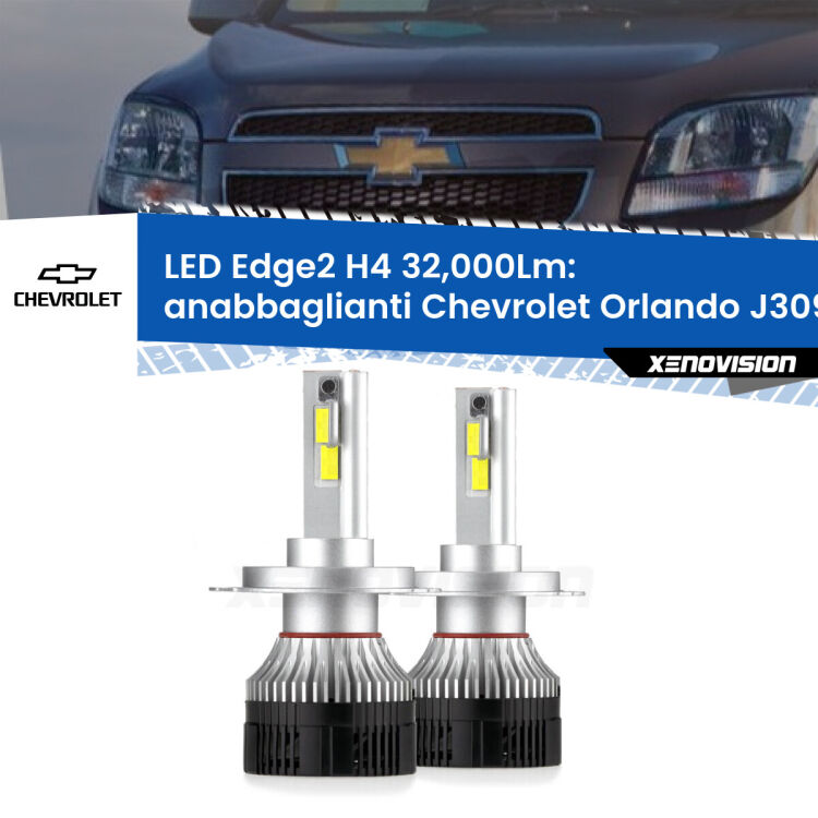 Anabbaglianti LED H4 32,000Lm per Chevrolet Orlando J309 2011 - 2019 <p><strong>Kit anabbaglianti LED H4 per Chevrolet Orlando</strong> J309 2011 - 2019. </strong>Potenza smisurata, taglio di luce perfetto. Super canbus. Qualità Massima.</p>