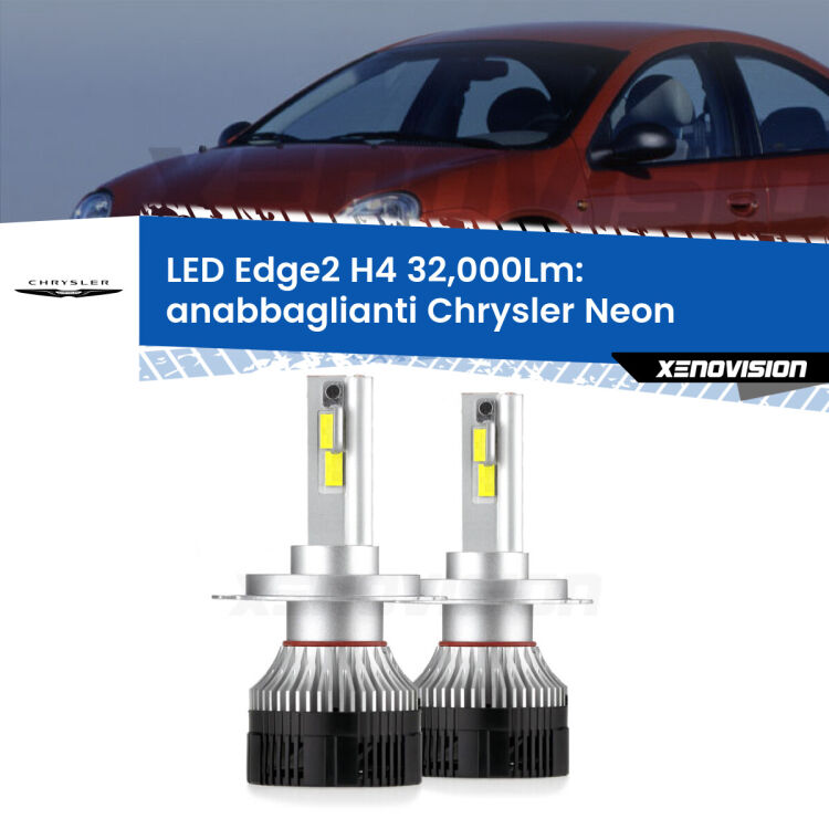 Anabbaglianti LED H4 32,000Lm per Chrysler Neon 1994 - 1999 <p><strong>Kit anabbaglianti LED H4 per Chrysler Neon</strong> 1994 - 1999. </strong>Potenza smisurata, taglio di luce perfetto. Super canbus. Qualità Massima.</p>