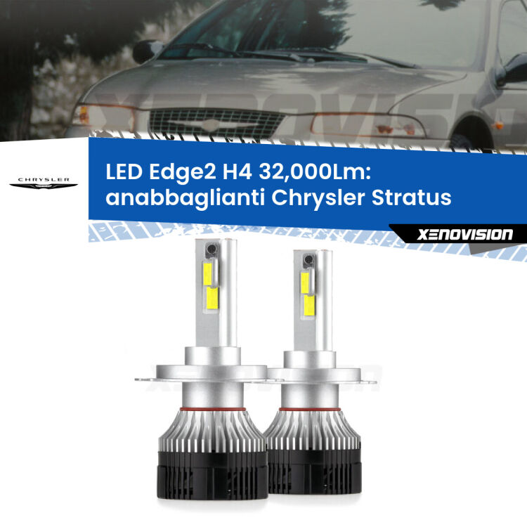 Anabbaglianti LED H4 32,000Lm per Chrysler Stratus 1995 - 2001 <p><strong>Kit anabbaglianti LED H4 per Chrysler Stratus</strong> 1995 - 2001. </strong>Potenza smisurata, taglio di luce perfetto. Super canbus. Qualità Massima.</p>