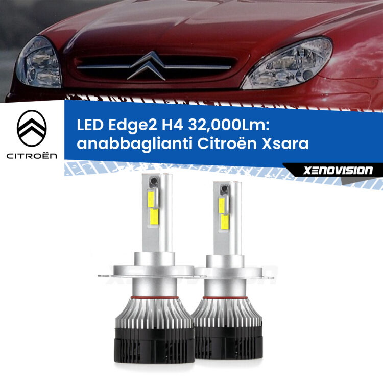 Anabbaglianti LED H4 32,000Lm per Citroën Xsara a parabola singola <p><strong>Kit anabbaglianti LED H4 per Citroën Xsara</strong> a parabola singola. </strong>Potenza smisurata, taglio di luce perfetto. Super canbus. Qualità Massima.</p>