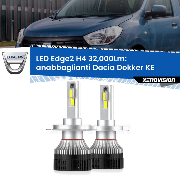 <p><strong>Kit anabbaglianti LED H4 per Dacia Dokker</strong> KE 2012 in poi. </strong>Potenza smisurata, taglio di luce perfetto. Super canbus. Qualità Massima.</p>