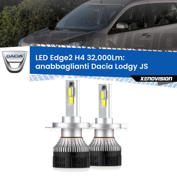 <p><strong>Kit anabbaglianti LED H4 per Dacia Lodgy</strong> JS 2012 in poi. </strong>Potenza smisurata, taglio di luce perfetto. Super canbus. Qualità Massima.</p>