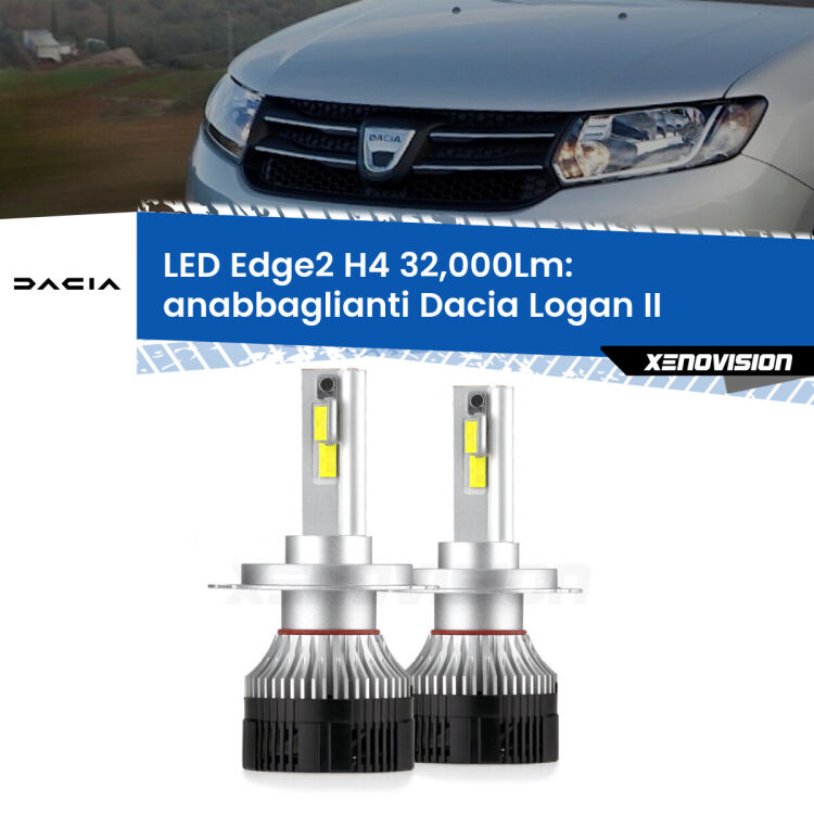 Anabbaglianti LED H4 32,000Lm per Dacia Logan II a parabola singola <p><strong>Kit anabbaglianti LED H4 per Dacia Logan</strong> II a parabola singola. </strong>Potenza smisurata, taglio di luce perfetto. Super canbus. Qualità Massima.</p>