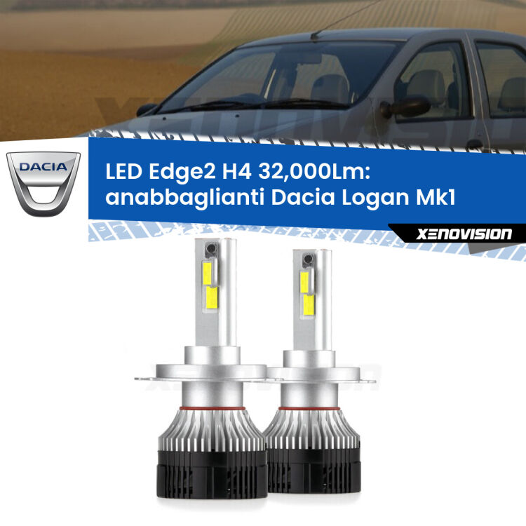 <p><strong>Kit anabbaglianti LED H4 per Dacia Logan</strong> Mk1 2004 - 2011. </strong>Potenza smisurata, taglio di luce perfetto. Super canbus. Qualità Massima.</p>