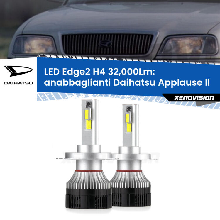 Anabbaglianti LED H4 32,000Lm per Daihatsu Applause II 1997 - 2000 <p><strong>Kit anabbaglianti LED H4 per Daihatsu Applause</strong> II 1997 - 2000. </strong>Potenza smisurata, taglio di luce perfetto. Super canbus. Qualità Massima.</p>