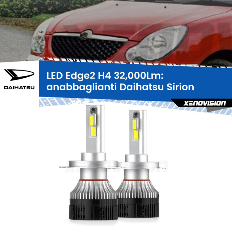 Anabbaglianti LED H4 32,000Lm per Daihatsu Sirion 2005 - 2008 <p><strong>Kit anabbaglianti LED H4 per Daihatsu Sirion</strong> 2005 - 2008. </strong>Potenza smisurata, taglio di luce perfetto. Super canbus. Qualità Massima.</p>