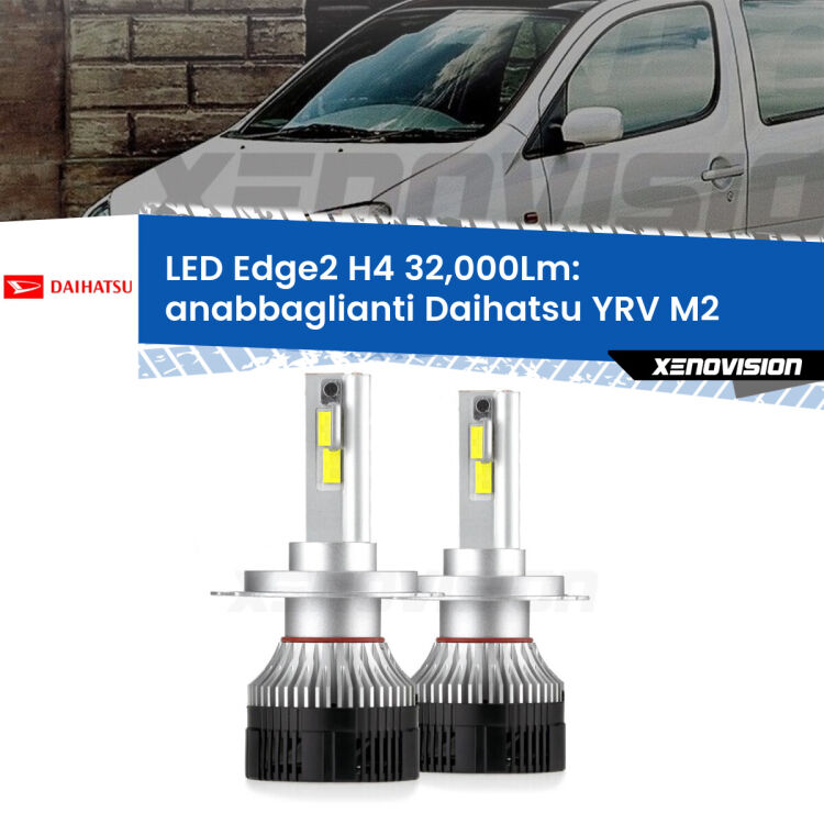 <p><strong>Kit anabbaglianti LED H4 per Daihatsu YRV</strong> M2 2000 - 2005. </strong>Potenza smisurata, taglio di luce perfetto. Super canbus. Qualità Massima.</p>