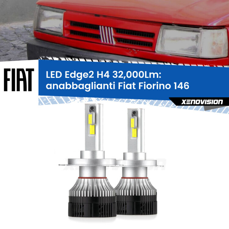 Anabbaglianti LED H4 32,000Lm per Fiat Fiorino 146 1988 - 2001 <p><strong>Kit anabbaglianti LED H4 per Fiat Fiorino</strong> 146 1988 - 2001. </strong>Potenza smisurata, taglio di luce perfetto. Super canbus. Qualità Massima.</p>