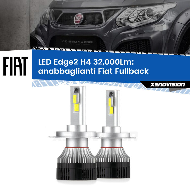 Anabbaglianti LED H4 32,000Lm per Fiat Fullback 2016 - 2019 <p><strong>Kit anabbaglianti LED H4 per Fiat Fullback</strong> 2016 - 2019. </strong>Potenza smisurata, taglio di luce perfetto. Super canbus. Qualità Massima.</p>