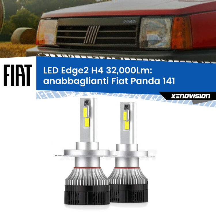 Anabbaglianti LED H4 32,000Lm per Fiat Panda 141 1982 - 2004 <p><strong>Kit anabbaglianti LED H4 per Fiat Panda</strong> 141 1982 - 2004. </strong>Potenza smisurata, taglio di luce perfetto. Super canbus. Qualità Massima.</p>