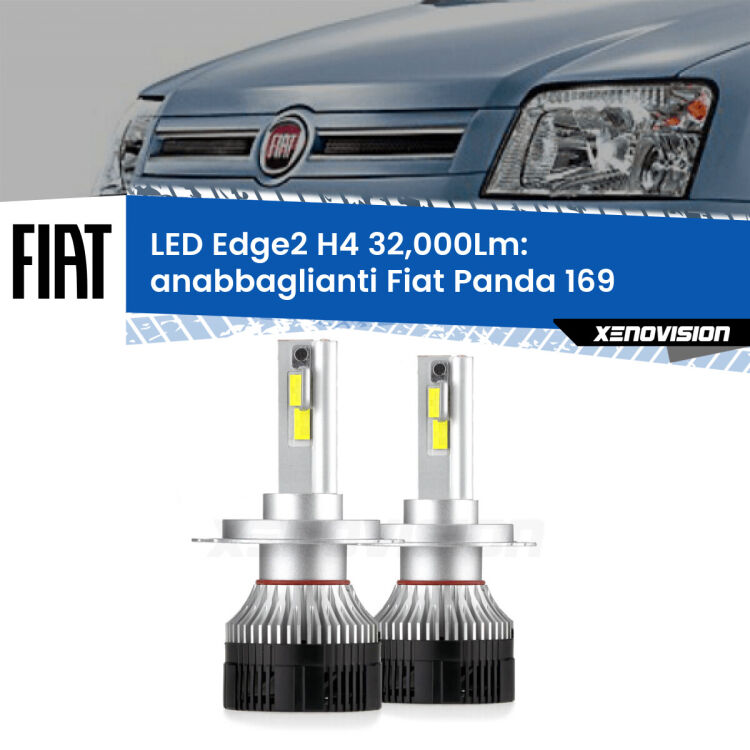 Anabbaglianti LED H4 32,000Lm per Fiat Panda 169 2003 - 2012 <p><strong>Kit anabbaglianti LED H4 per Fiat Panda</strong> 169 2003 - 2012. </strong>Potenza smisurata, taglio di luce perfetto. Super canbus. Qualità Massima.</p>