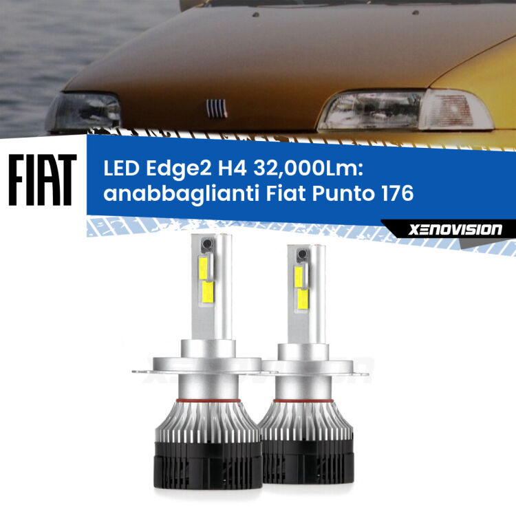 Anabbaglianti LED H4 32,000Lm per Fiat Punto 176 a parabola singola <p><strong>Kit anabbaglianti LED H4 per Fiat Punto</strong> 176 a parabola singola. </strong>Potenza smisurata, taglio di luce perfetto. Super canbus. Qualità Massima.</p>