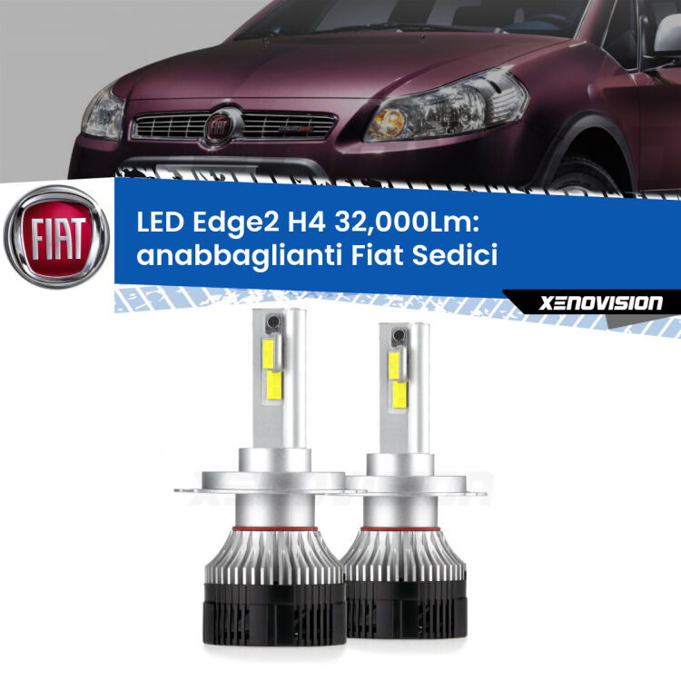 <p><strong>Kit anabbaglianti LED H4 per Fiat Sedici</strong>  2006 - 2014. </strong>Potenza smisurata, taglio di luce perfetto. Super canbus. Qualità Massima.</p>