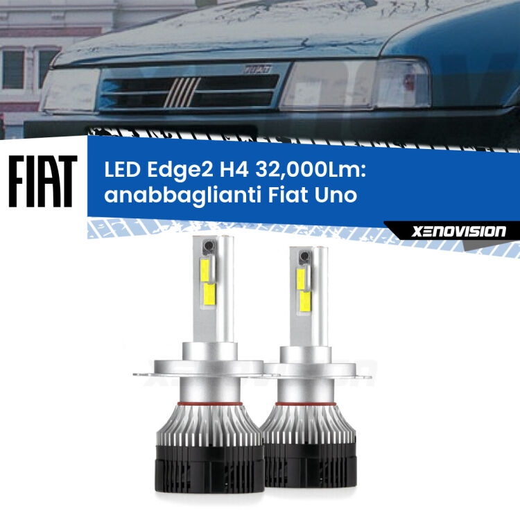 Anabbaglianti LED H4 32,000Lm per Fiat Uno 1983 - 1995 <p><strong>Kit anabbaglianti LED H4 per Fiat Uno</strong> 1983 - 1995. </strong>Potenza smisurata, taglio di luce perfetto. Super canbus. Qualità Massima.</p>