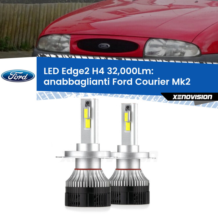 <p><strong>Kit anabbaglianti LED H4 per Ford Courier</strong> Mk2 2000 - 2003. </strong>Potenza smisurata, taglio di luce perfetto. Super canbus. Qualità Massima.</p>