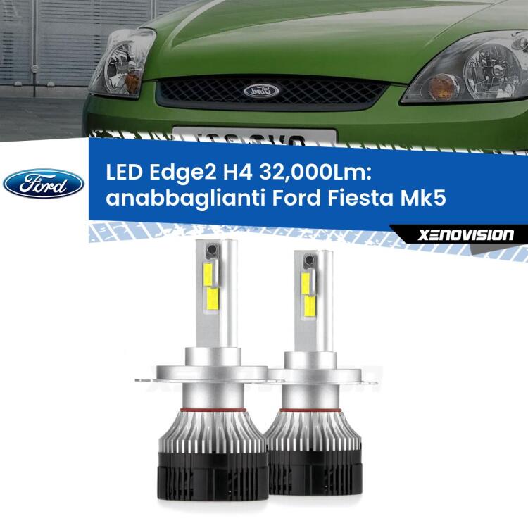 <p><strong>Kit anabbaglianti LED H4 per Ford Fiesta</strong> Mk5 2002 - 2008. </strong>Potenza smisurata, taglio di luce perfetto. Super canbus. Qualità Massima.</p>