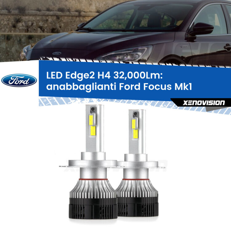 <p><strong>Kit anabbaglianti LED H4 per Ford Focus</strong> Mk1 a parabola singola. </strong>Potenza smisurata, taglio di luce perfetto. Super canbus. Qualità Massima.</p>