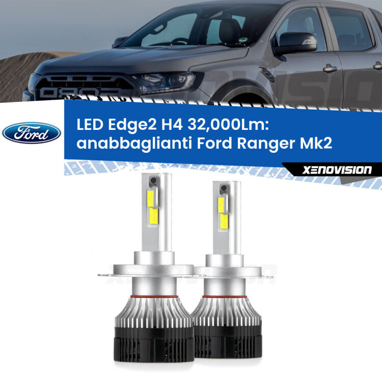 <p><strong>Kit anabbaglianti LED H4 per Ford Ranger</strong> Mk2 2006 - 2012. </strong>Potenza smisurata, taglio di luce perfetto. Super canbus. Qualità Massima.</p>