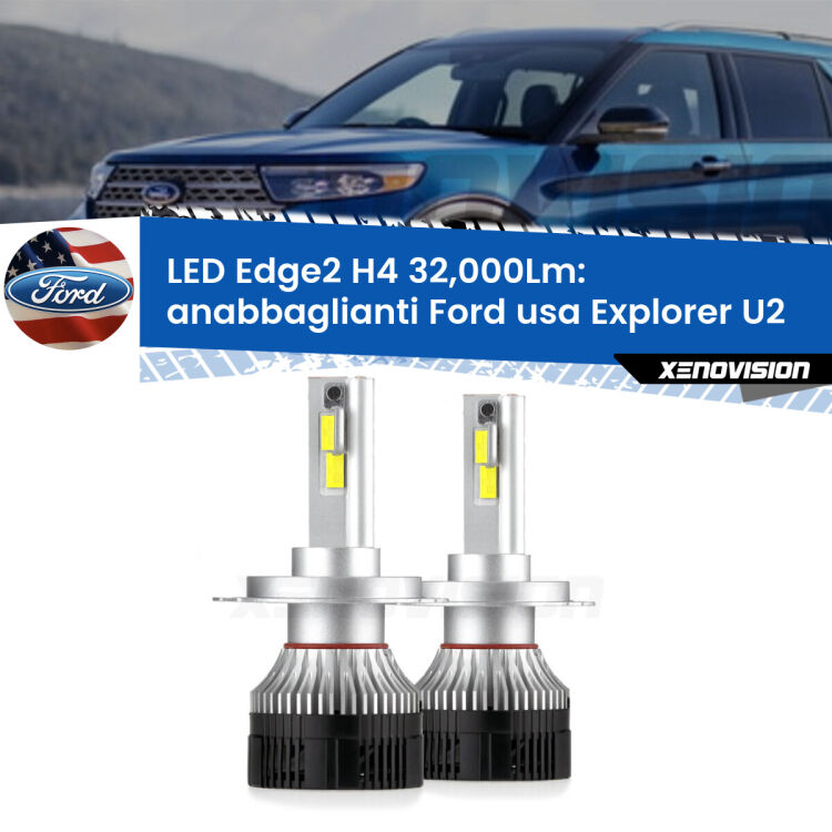 <p><strong>Kit anabbaglianti LED H4 per Ford usa Explorer</strong> U2 1995 - 2001. </strong>Potenza smisurata, taglio di luce perfetto. Super canbus. Qualità Massima.</p>