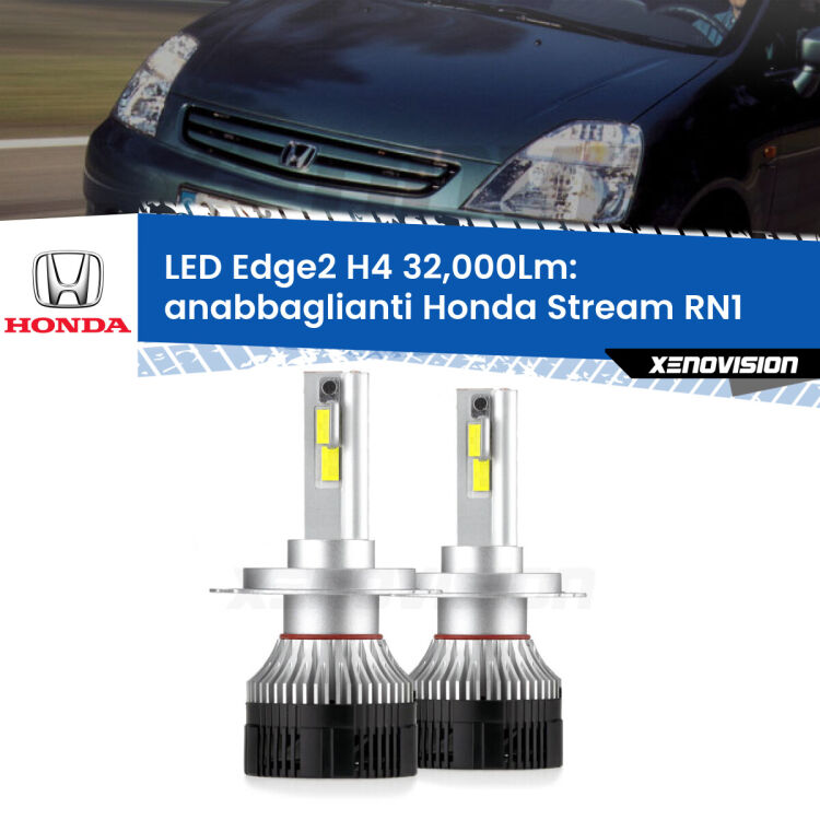 Anabbaglianti LED H4 32,000Lm per Honda Stream RN1 2001 - 2006 <p><strong>Kit anabbaglianti LED H4 per Honda Stream</strong> RN1 2001 - 2006. </strong>Potenza smisurata, taglio di luce perfetto. Super canbus. Qualità Massima.</p>