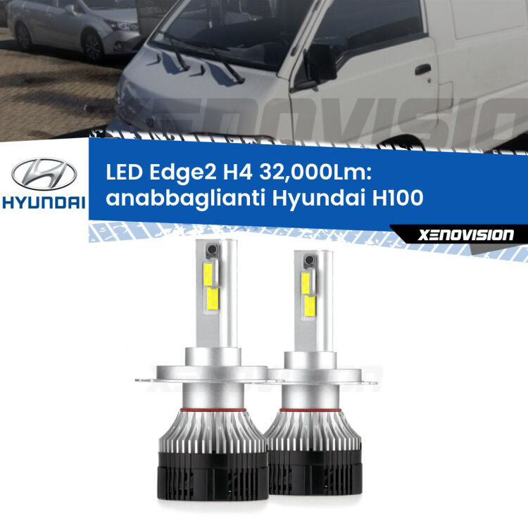 Anabbaglianti LED H4 32,000Lm per Hyundai H100  1994 - 2000 <p><strong>Kit anabbaglianti LED H4 per Hyundai H100</strong>  1994 - 2000. </strong>Potenza smisurata, taglio di luce perfetto. Super canbus. Qualità Massima.</p>