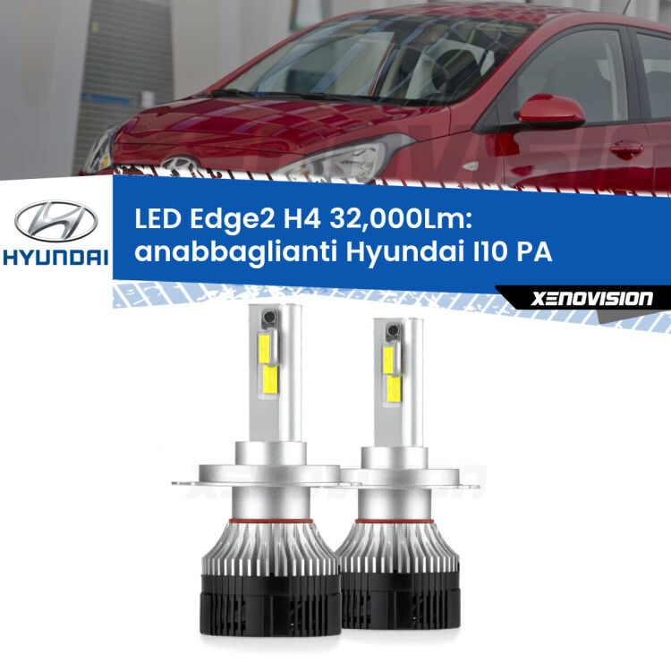 <p><strong>Kit anabbaglianti LED H4 per Hyundai I10</strong> PA 2007 - 2017. </strong>Potenza smisurata, taglio di luce perfetto. Super canbus. Qualità Massima.</p>