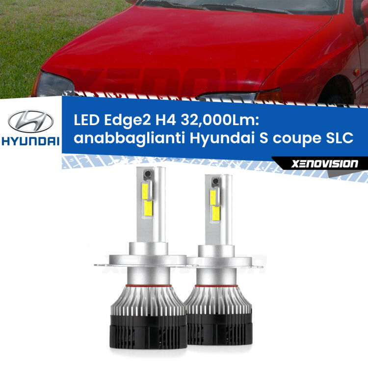 <p><strong>Kit anabbaglianti LED H4 per Hyundai S coupe</strong> SLC 1990 - 1996. </strong>Potenza smisurata, taglio di luce perfetto. Super canbus. Qualità Massima.</p>