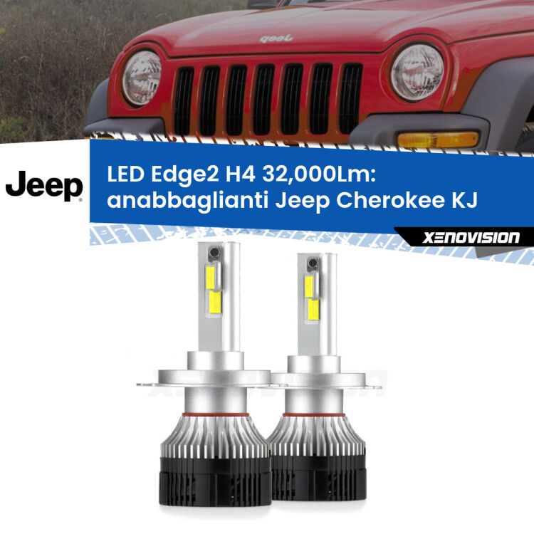 Anabbaglianti LED H4 32,000Lm per Jeep Cherokee KJ 2002 - 2007 <p><strong>Kit anabbaglianti LED H4 per Jeep Cherokee</strong> KJ 2002 - 2007. </strong>Potenza smisurata, taglio di luce perfetto. Super canbus. Qualità Massima.</p>