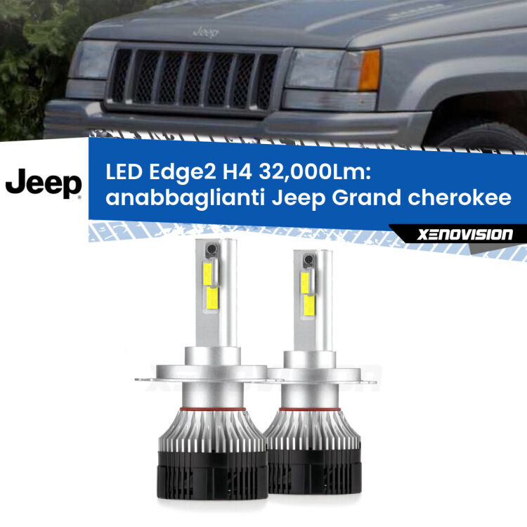 Anabbaglianti LED H4 32,000Lm per Jeep Grand cherokee   ZJ 1993 - 1998 <p><strong>Kit anabbaglianti LED H4 per Jeep Grand cherokee  </strong> ZJ 1993 - 1998. </strong>Potenza smisurata, taglio di luce perfetto. Super canbus. Qualità Massima.</p>
