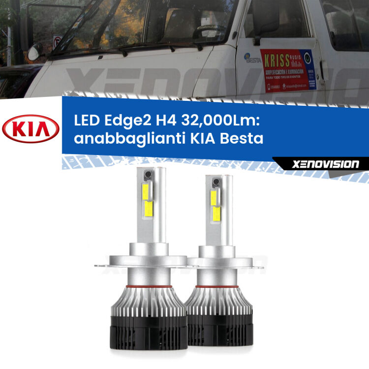 Anabbaglianti LED H4 32,000Lm per KIA Besta 1996 - 2003 <p><strong>Kit anabbaglianti LED H4 per KIA Besta</strong> 1996 - 2003. </strong>Potenza smisurata, taglio di luce perfetto. Super canbus. Qualità Massima.</p>