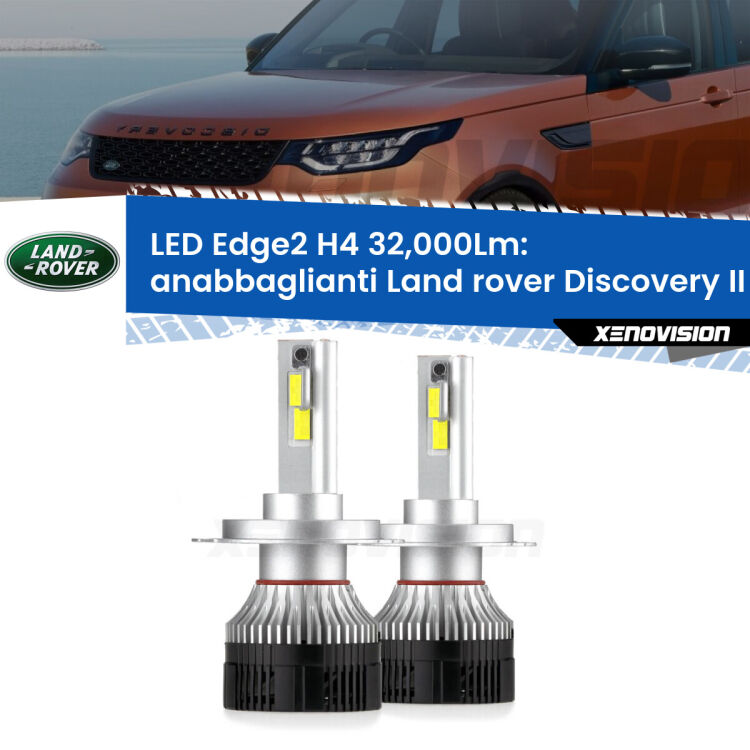 Anabbaglianti LED H4 32,000Lm per Land rover Discovery II L318 prima serie <p><strong>Kit anabbaglianti LED H4 per Land rover Discovery II</strong> L318 prima serie. </strong>Potenza smisurata, taglio di luce perfetto. Super canbus. Qualità Massima.</p>